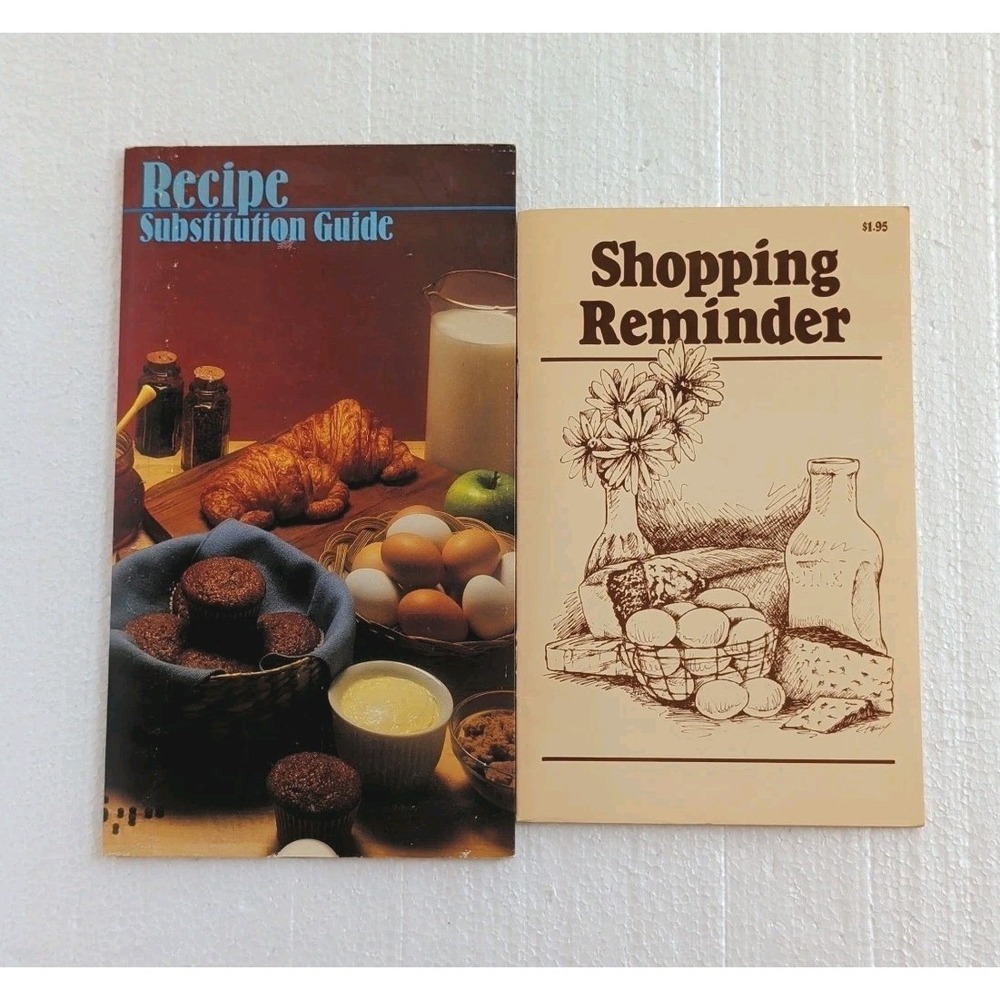 VTG Kitchen Guide For Recipe Substitutions Conversion Slide + Shopping‎ List